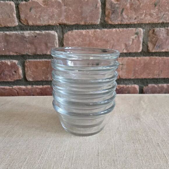 Vintage Lot of 6 L'Ovenware Glass Custard Ramekin Cups 6 Oz 177ml Made USA - Picture 1 of 5